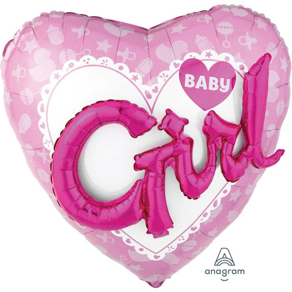 MULTI-BALLOON CELEBRATE BABY GIRL P75
